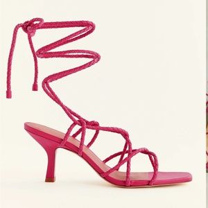 Gianni Heeled red reformation womens sandal